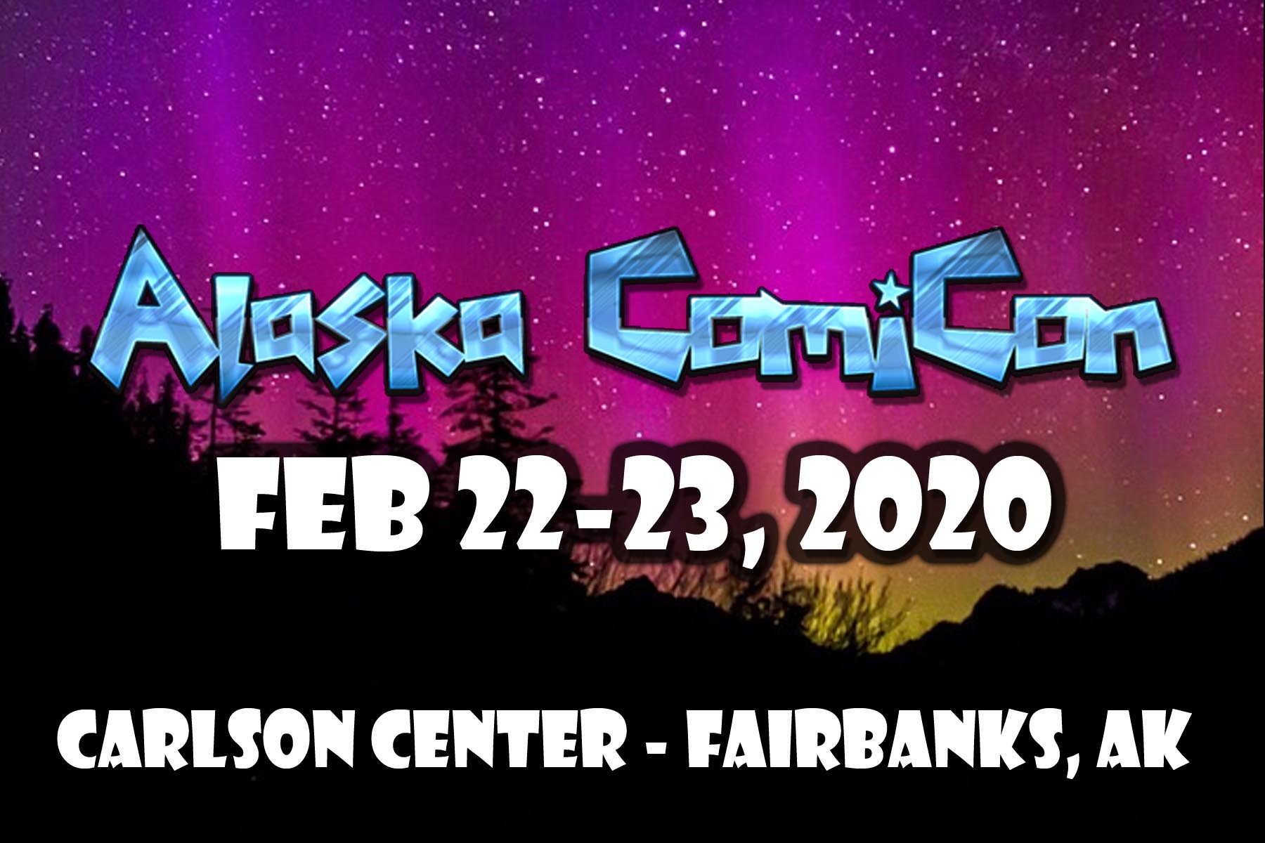 Attendee Registration Alaska ComiCon Feb 34, 2024 in Fairbanks!
